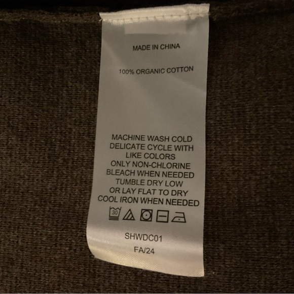 Quince Organic Cottin Knit Blazer Cardigan XS Brown Minimalist Capsule Wardrobe - Picture 5 of 16